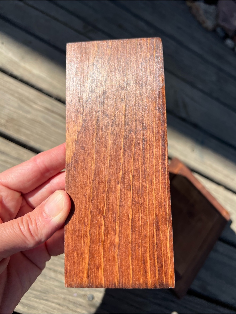 Trinket box Hand-Carved Wooden Religious Shepherd and lamb - Picture 6 of 16